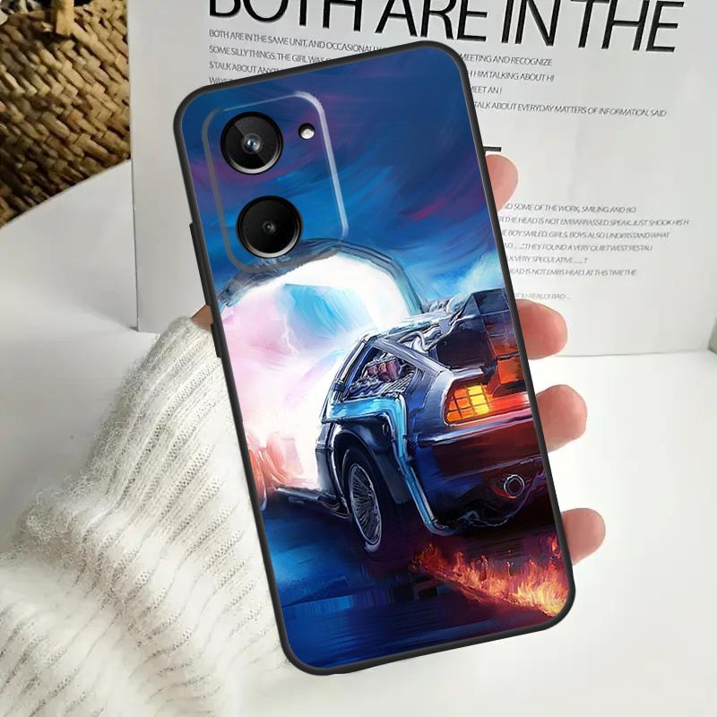 Back To The Future Time Machine For Realme 12 Pro Plus 11 10 9 C67 C55 C53 C35 C33 C30 C25s C21Y C15 GT3 GT5 GT Neo 5 Case