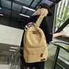 Durable Canvas Backpack, Large Capacity Backpack, Suitable For Middle School High School And College Students