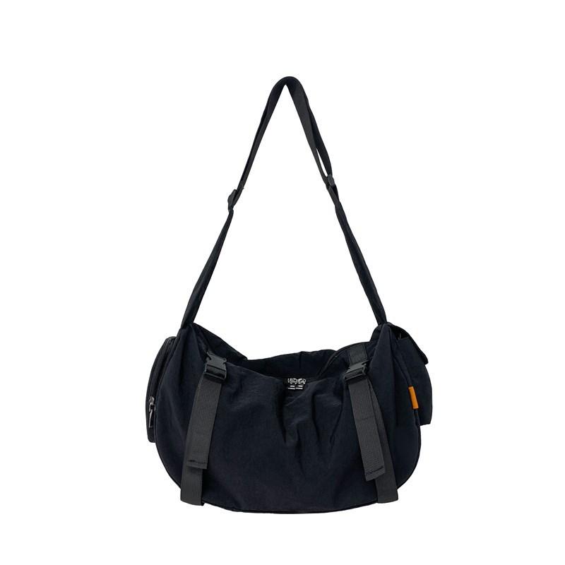 Japanese Large-capacity Messenger Bag Women's Daily Commuting Class Casual Versatile Lightweight Canvas Bag College Student Book