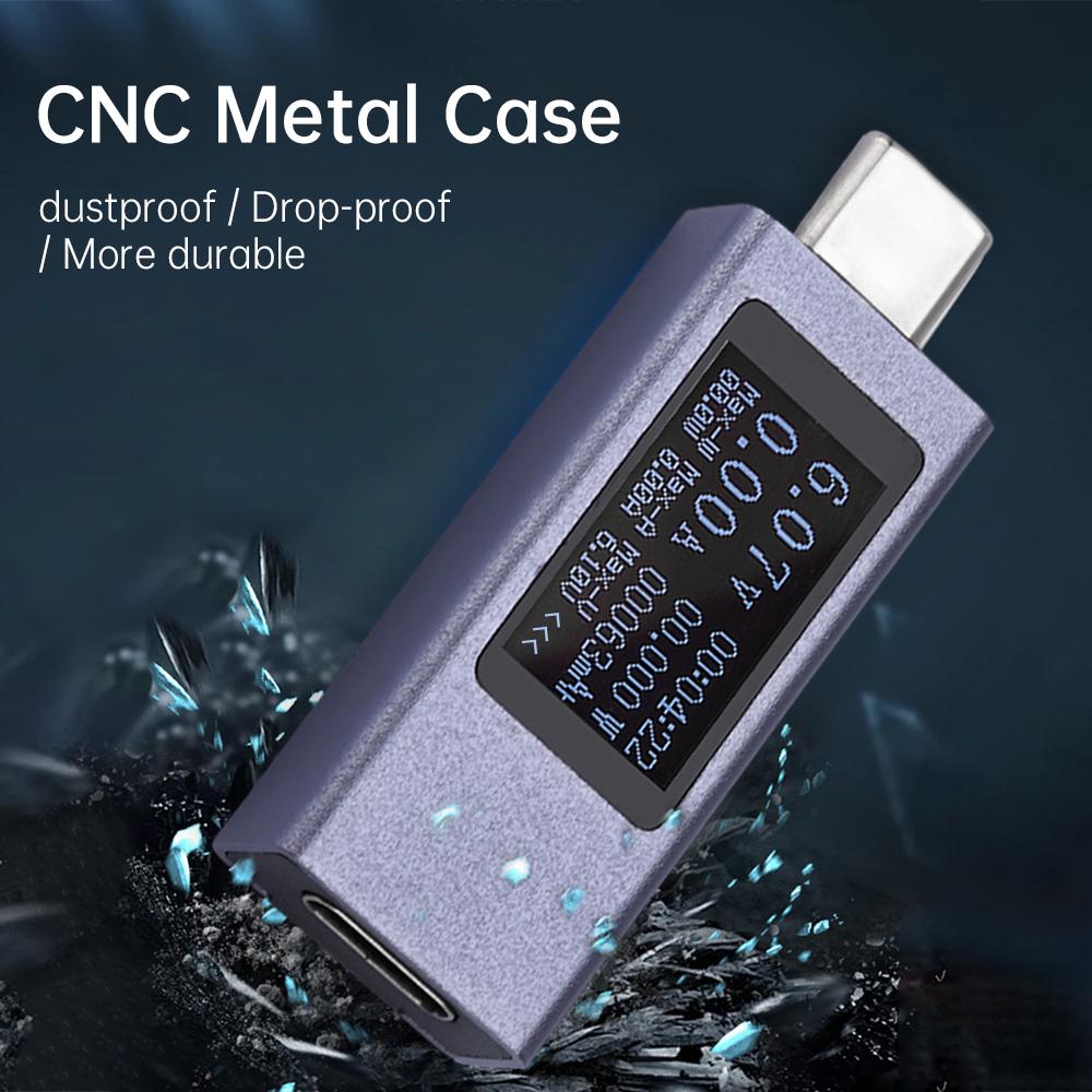 DC4-30V вольтметр амперметр тип-C тестер цифровой дисплей ток напряжение тестер мощность электрическая энергия емкость синхронизация 6в1 тестер