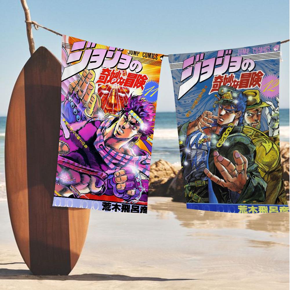 JOJO Аниме JoJo's Bizarre Adventure Микрофибровое Пляжное Полотенце Впитывающее Быстросохнущее Мягкое Для Йоги Плавания Курорта Альпинизма
