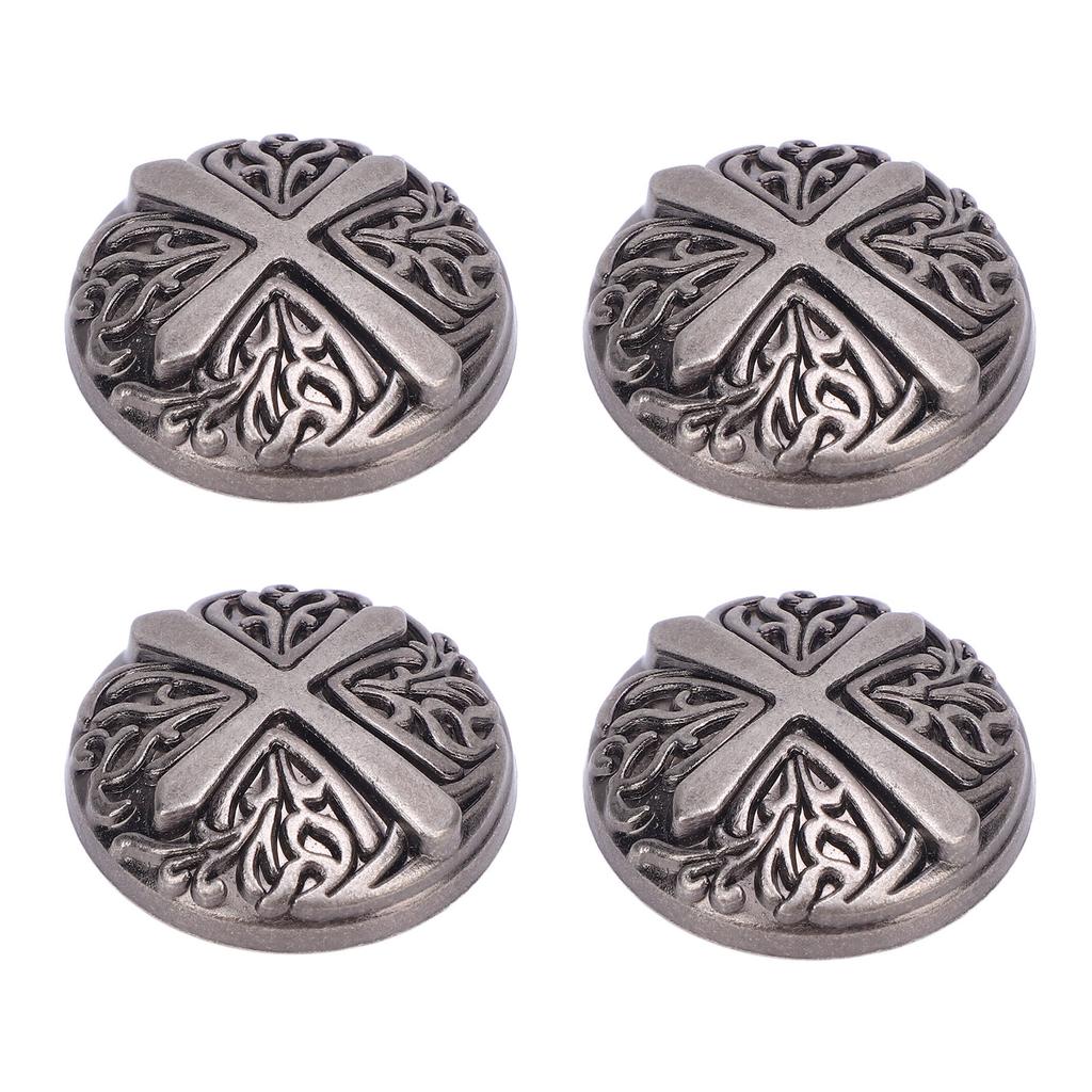 10 комплектов заклепок и винтов 30 мм круглые кнопки-заклепки 7 мм крестообразные винты для кожаных ошейников и ремней