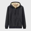 Men's Clearance: 2024 New Winter Lamb Fleece Hooded Sweatshirt - Thick, Warm, Loose Fit Cardigan Jacket.