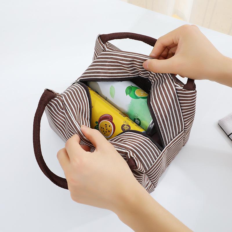 Изолированная сумка-ланчбокс Bento для хранения ланч-боксов для работы, школы или уличных торговцев