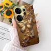 Чехол для Tecno Camon 20 Premier 20 Pro 4G 5G Camon20 Матовый Мягкий Бампер Чехол Крутой Мультяшный Роскошный Бабочка Цветок Funda
