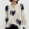 Autumn Winter New Fashion Round Neck Long Sleeve Printing Pullovers Women's Clothing Loose All-match Korean Trend Knitting Tops