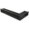 Вентиляционная решетка LUFT угловая левая 80x40x12 черная