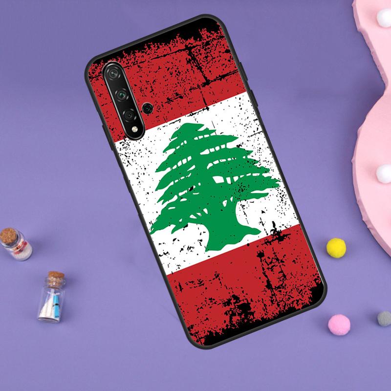 Lebanon Flag Map For Huawei Nova 7i 8i 11i 12i 12s 9 10 SE Y60 Y61 Y70 Y72 Y73 Y90 Y91 P20 P40 P30 Lite Case