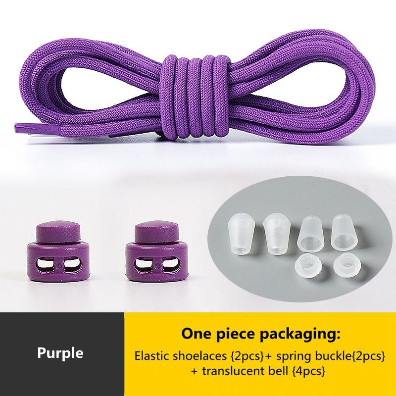 № 8. Шнурки с пружинным замком без завязок. Эластичные шнурки. Кроссовки для детей и взрослых. Быстрые шнурки для обуви. Круглые шнурки без завязок.