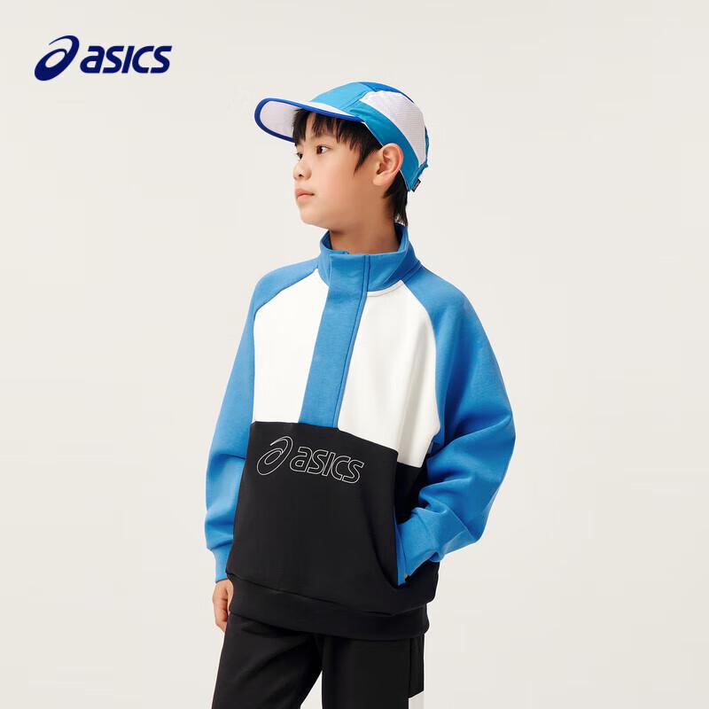 Asics Детская унисекс толстовка-футболка с высоким воротником и длинным рукавом