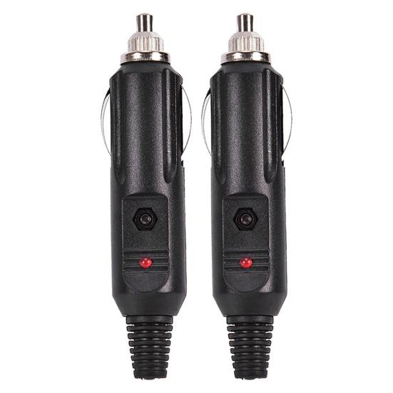 2Pcs 12V Universal Car Lighter Socket Plug Connector Power Adapter