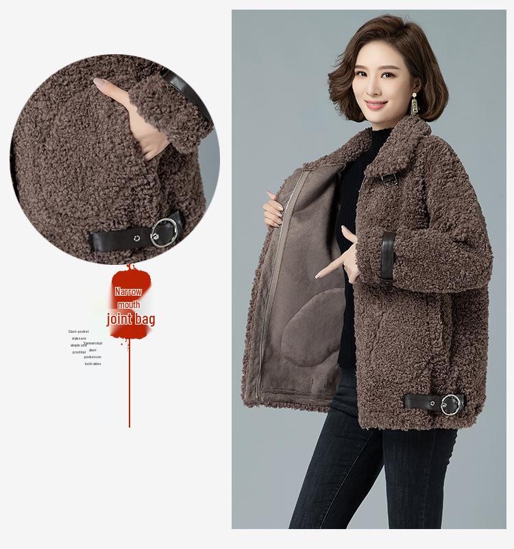 Стильная женская дубленка 2024 года - Универсальная куртка из овчины для осени и зимы