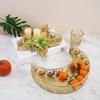 Food Serving Tray Ramadan Festival Plates Moon and Star Shape Snack Platter
