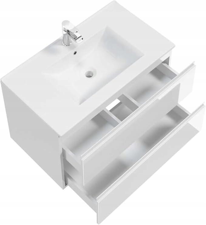 Wall-Mounted Bathroom Cabinet 80x50 Without Countertop for Sink, Modus
