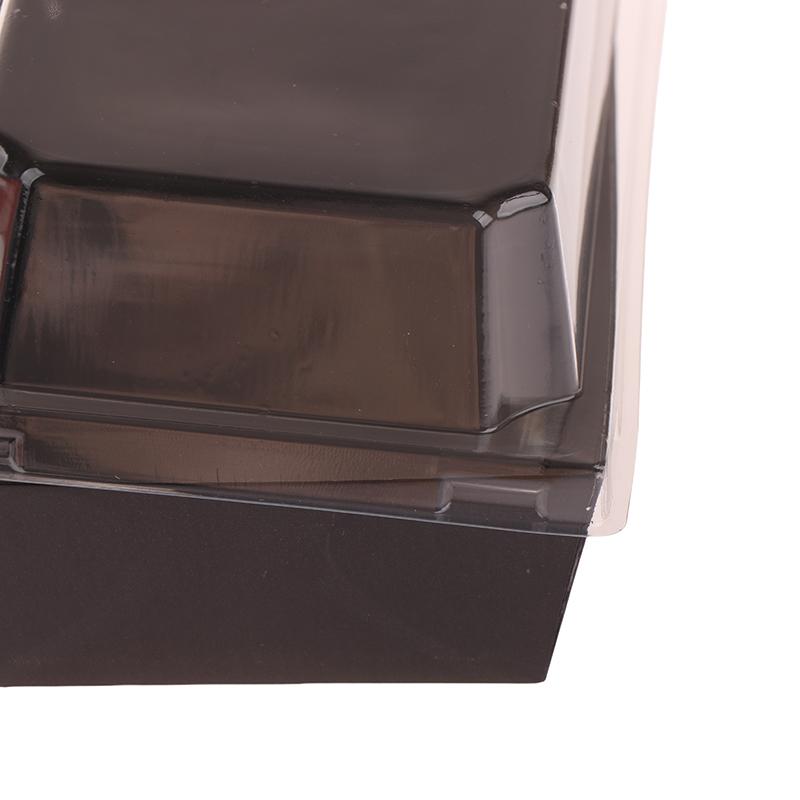 10 шт. черно-розовая упаковочная коробка для фруктов с прозрачными крышками, коробка для суши, одноразовая коробка для еды на вынос, коробки для упаковки торта, хлеба на вынос