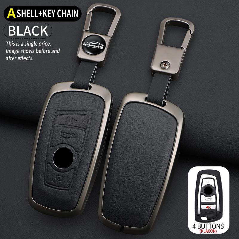 Zinc alloy car key cover shell, BMW F20 F30 G20 F31 F34 F10 G30 F11 X3 F25 X4 I3 M3 M4 1 3 5 car keychain interior accessories
