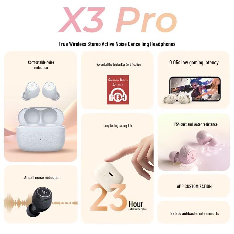 Edifier X3 Pro Настоящие беспроводные Bluetooth-наушники с шумоподавлением