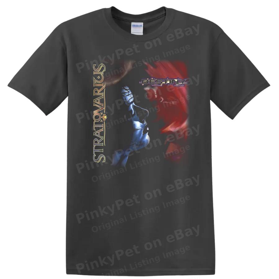 Destiny Graphic T Shirt Futuristic Abstract Art Blue Red Tee