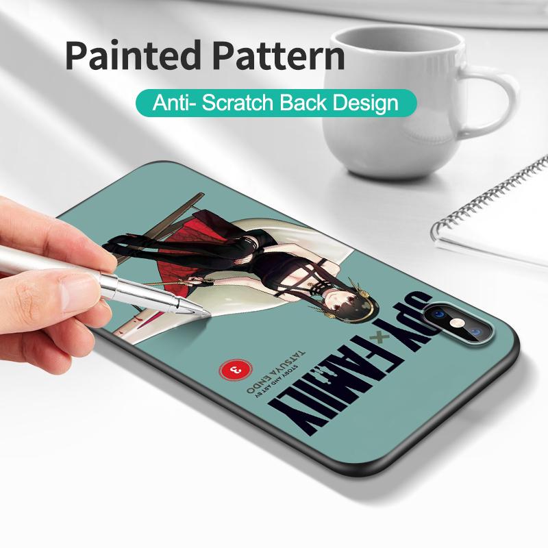 Черный ТПУ чехол для Vivo Y21 Y51A 2021 Y21S Y33S Y51 2020 Y51S Y53s 4G Y72 5G задняя крышка spy x family-anya forger