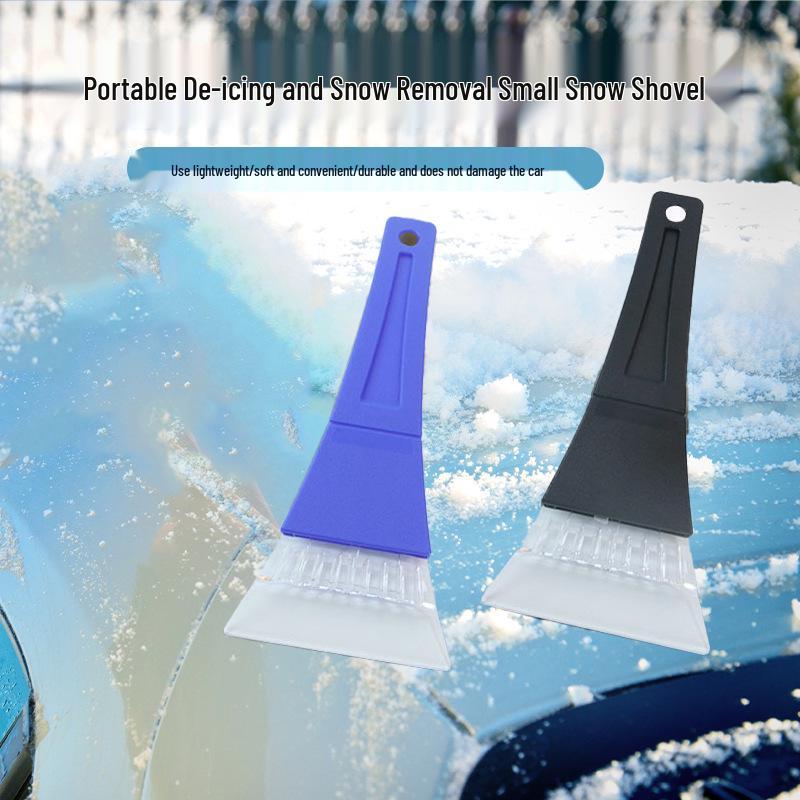 Portable Plastic Car Windshield Snow and Ice Scraper - Winter Tool, No Car Damage