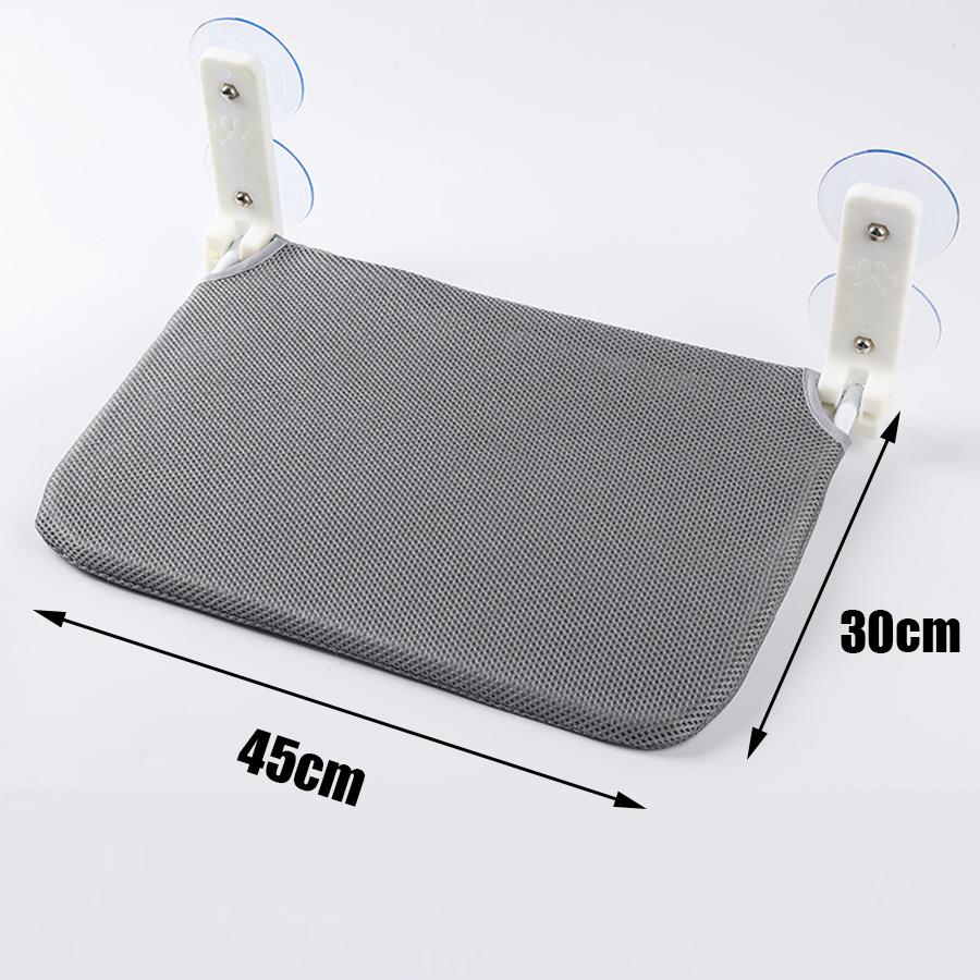 Не требующий сборки складной кошачий гамак, плюшевый сетчатый кошачий настенный гамак на присосках, платформа для прыжков