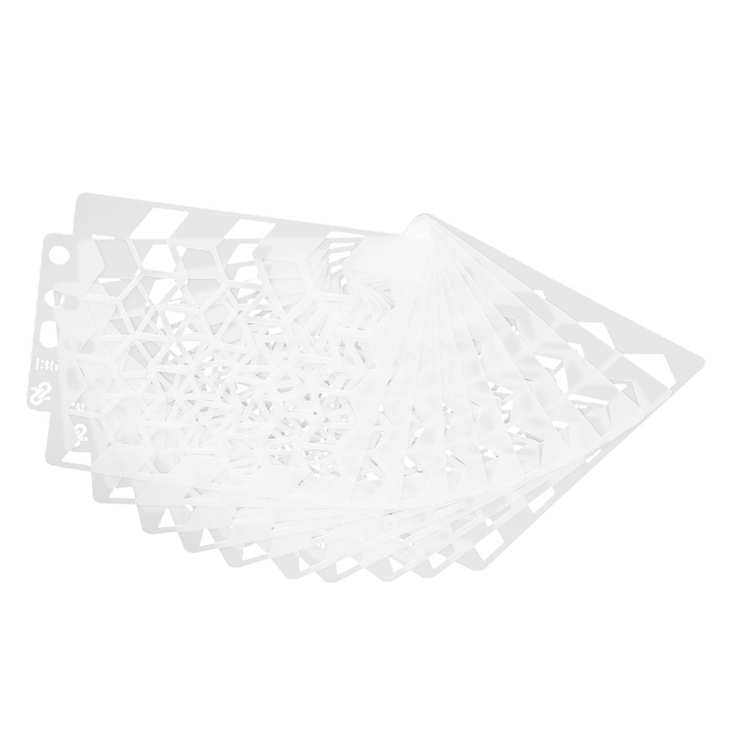 10Pcs Mandala Template Painting Drawing Stencils Reusable Scrapbook Making Mold Art Supply