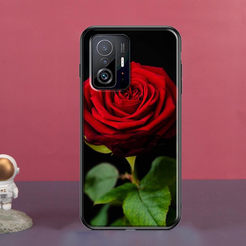 Чехол с изображением красной розы для POCO X5 X3 F5 Pro X4 F4 GT M5s C40 F3 для Xiaomi 13 Lite 12 11T 12T Pro 12X