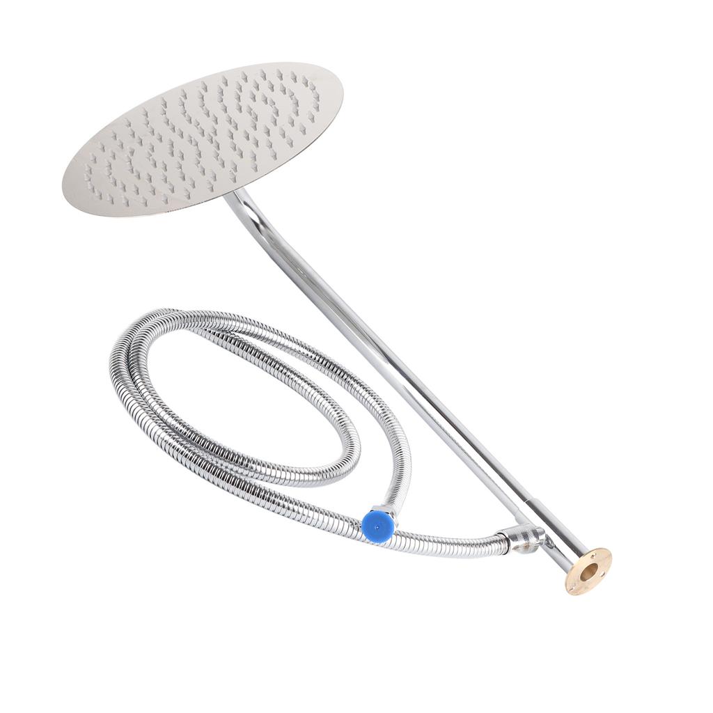 G1/2 Thread Stainless Steel Round Shower Household Bathroom Wall Mounted Shower Head 25cmRound