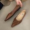 Fashion Female Pointed Toe Footwear Soft Ladies Flats With Shoes Slides Slip On Fashion Shallow Women Flats Boat Shoes
