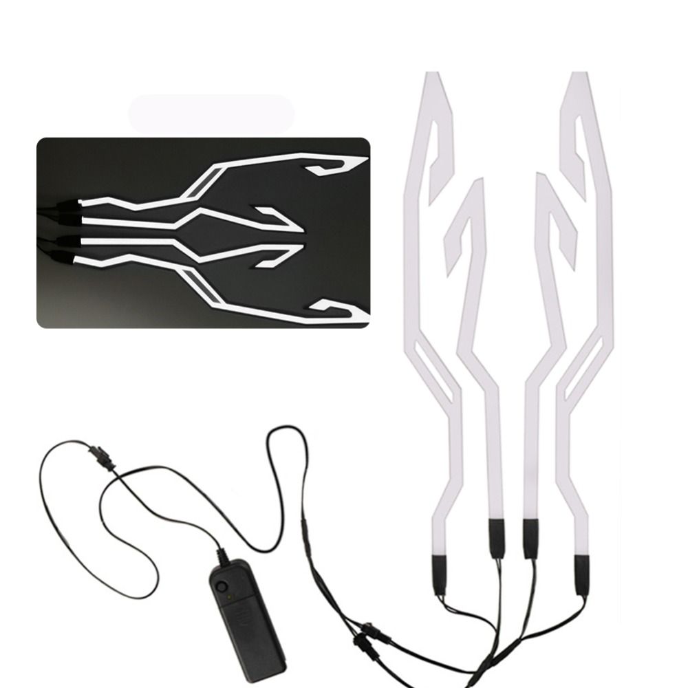 6 цветов полоса для шлема EL наклейка светодиодная полоса для шлема мотоциклетный фонарь для ночной езды аксессуар водонепроницаемый светодиодный холодный свет