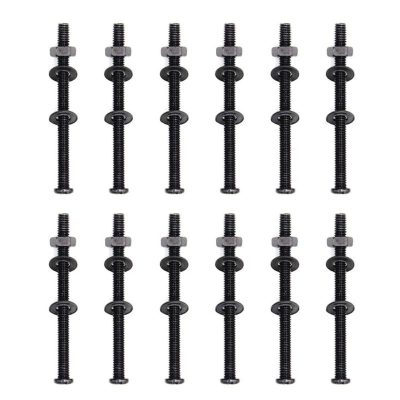 12 шт. Высокопрочные винты с внутренним шестигранником Высокопрочные винты из углеродистой стали для крепления тормозной клетки компьютерного охлаждающего вентилятора
