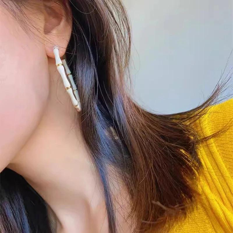 Xiaomi Huitan Fashion Women Hoop Earrings Circle Joint Design Daily Party Holiday Fresh Style Accessories Fancy Charming Jewelry Gift