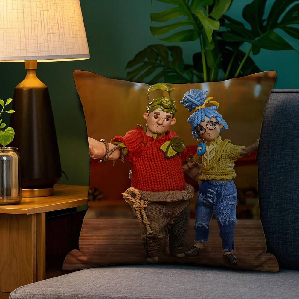 Game It T-Takes Two Pillow Case Sofa Living Room Bedroom Double-sided Printing Square Cushion Nap Time Pillow Case