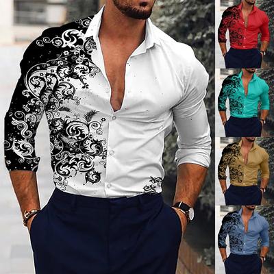 Дизайнерские весенне-летние мужские повседневные хлопковые однотонные рубашки с длинными рукавами, свободные рубашки