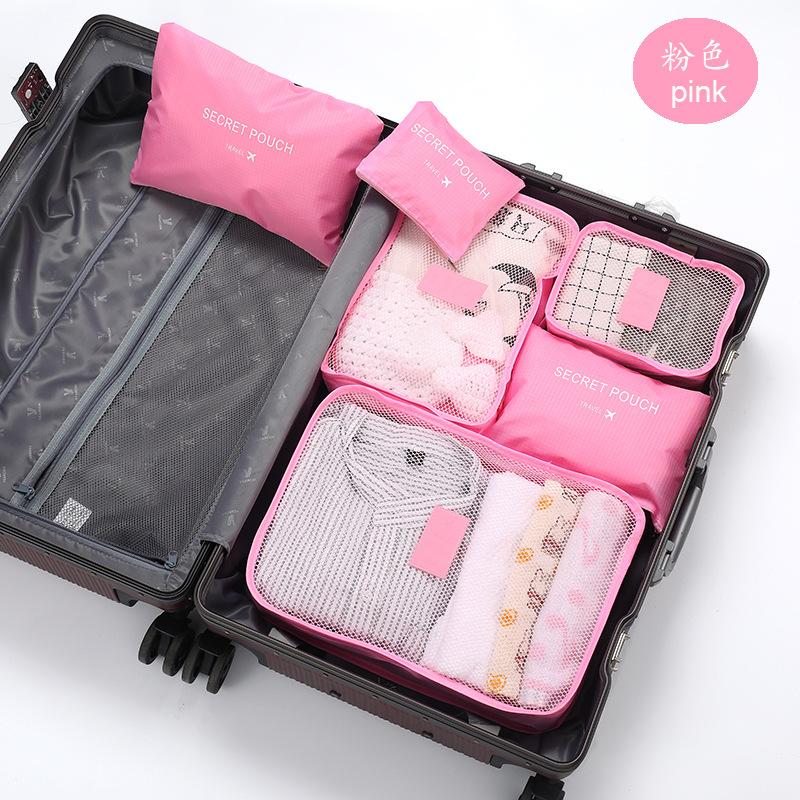 6pcs Travel Organizer Storage Bags Portable Travel Suitcases Organizer Travel Bag For Women Luggage Organizer Clothes Shoes Bag