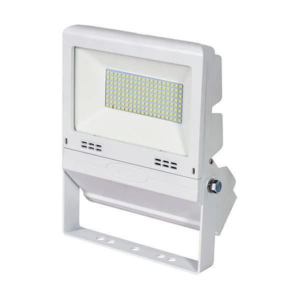 Nichido LED Floodlight, Permanent Flat Light, 50W, White, 14275 LJS-FH50D-W-50K