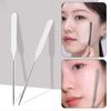 EUSTACE Spatula Cosmetic Tools Stainless Steel Makeup Spatula Concealer Foundation Eye Shadow Metal Makeup Spatula Makeup Tool with Case
