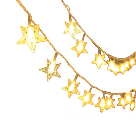 LED Star String Lights Flexible Design Energy-Saving Waterproof Indoor Outdoor Hanging Fairy Lights Holiday Party Decoration