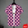 Summer Women's  Short Sleeved Shirt Stripe Pattern Print Shirts For Women Fashion Casual women's Shirts Clothing Tops
