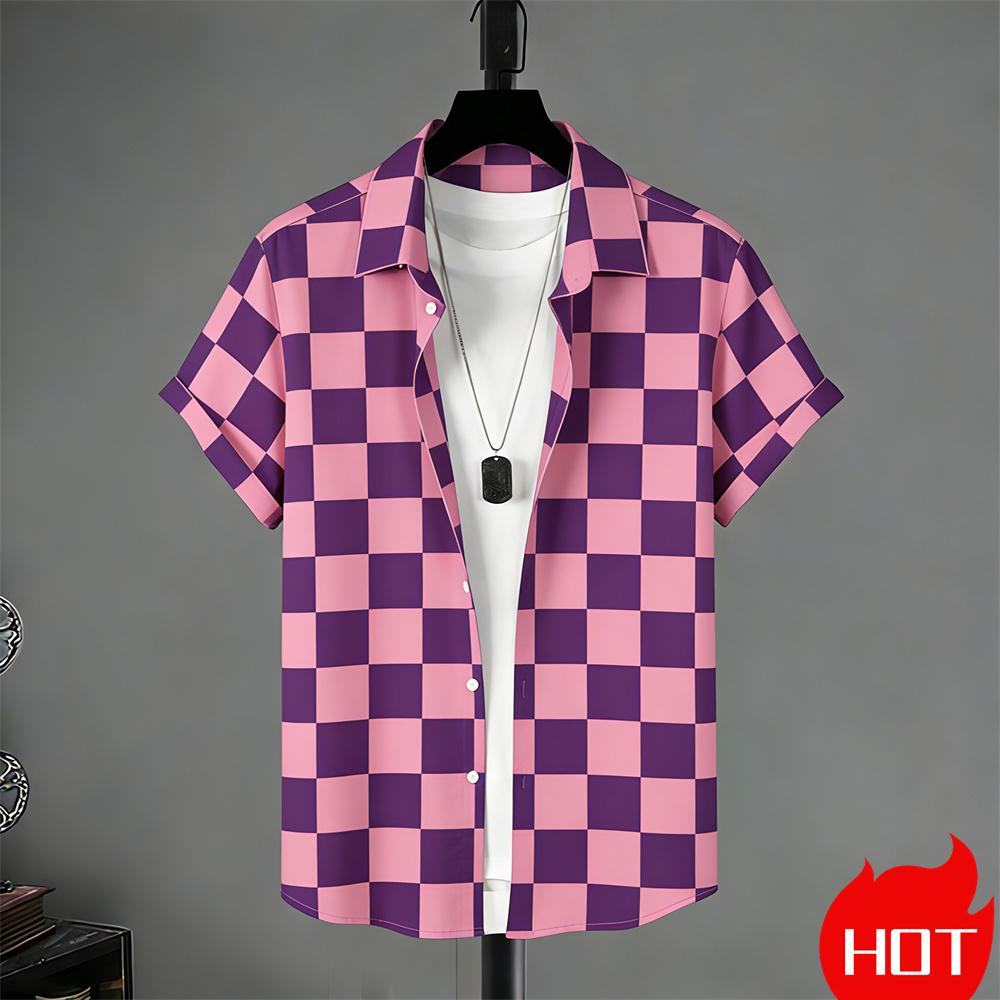 Summer Women's Short Sleeved Shirt Stripe Pattern Print Shirts For Women Fashion Casual women's Shirts Clothing Tops
