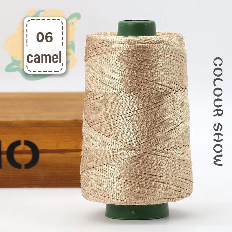 Легкая мерсеризованная хлопковая и льняная нить для шляп, обуви, сумок, подушек. Идеально подходит для изделий ручной работы с усовершенствованной шелковой нитью.