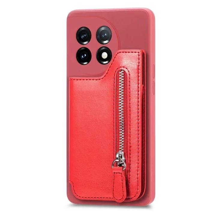 Для Oneplus 11 5G кожаный чехол-кошелек на молнии OnePlus ACE 2V 2 V Роскошный чехол One Plus 11R 10T 10R 9RT 9T 10 Pro 8T Задний чехол