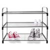 3-level metal shoe rack 65.5x30x54 cm