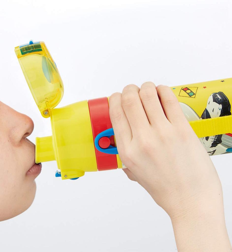 Skater Бутылка для воды 2WAY Direct Drinking Cup Included Tomica 430 мл 470 мл Питьевая нержавеющая сталь Дети Холодоизоляция Light With Strap Детский сад