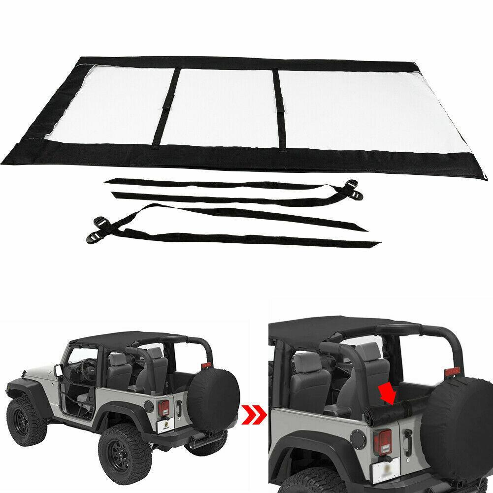 Защитный рулон для окон мягкой крыши Подходит для Jeep 1976-2018 CJ, YJ, TJ, JK 2-дверные и 4-дверные - Хранение для предотвращения царапин и повреждений