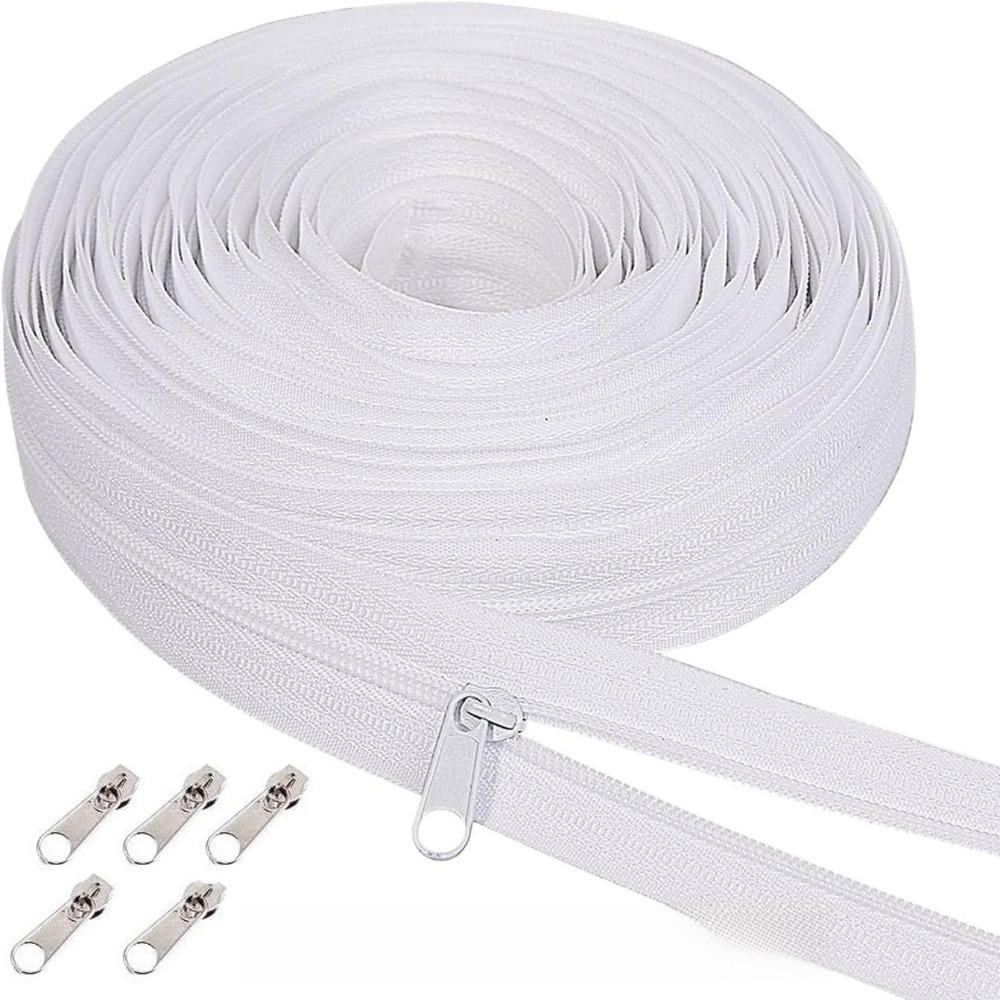 No.3 Nylon Zipper Tape Contrast Color Slider Closure Zip New Jacket Long Zips  For Sewing Garment