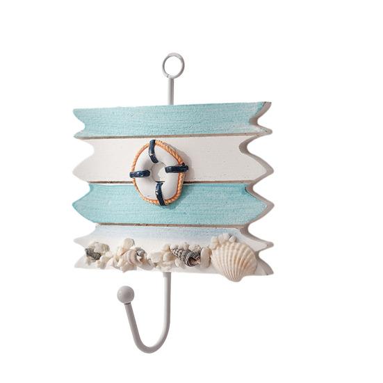 Coat Hook with Hanging Holes No Drilling Needed Hooks Marine Style Iron Wall Hook for Entryway Bathroom Kitchen Keys