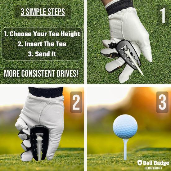 1/2 шт. Регулируемая высота клюшки для гольфа Инструменты Компактный дизайн Портативный простой в использовании точный клюшка