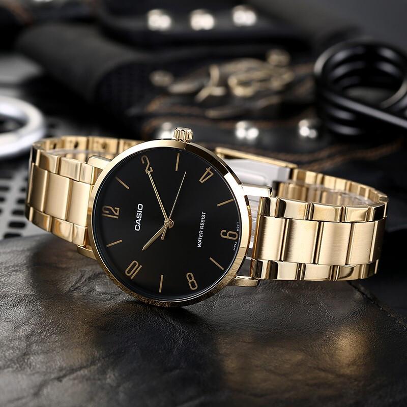 Casio Мужские часы Стандартная серия Черные MTP-VT01G-1B2 MTP-VT01G-1B2