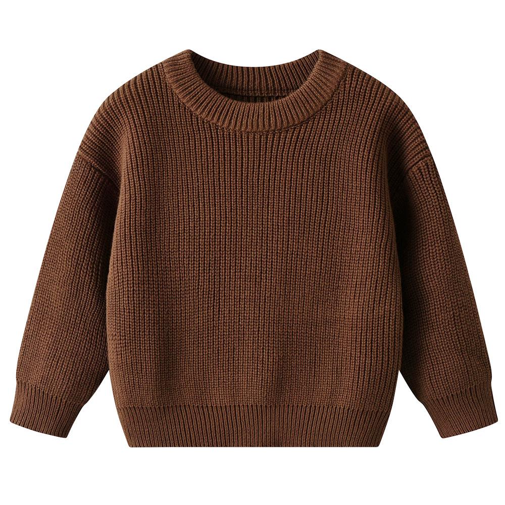 Осень и Зима Детские и Детские Пуловеры Базовые Вязаные Свитера Детские Свитера в Наличии Маленькие и Средние Детские Свитера